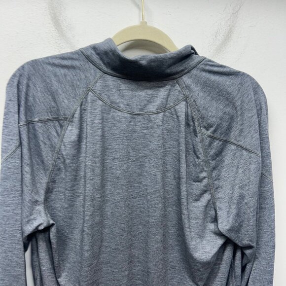 Tentree Mens Grey Long Sleeve Quarter-Zip Pullover Recycled Polyester & Tencel B - Picture 9 of 10